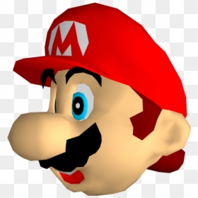 Mario 64 Head Png, Transparent Png - mario hat png