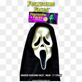 Hooded Fearsome Faces T Stamp Ghostface Mask - Scream Mask, HD Png Download - scream face png