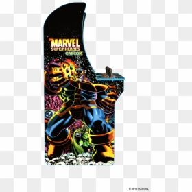 Marvel Super Heroes Arcade Cabinet"  Class="lazyload - Marvel Superheroes Arcade 1up, HD Png Download - marvel heroes png
