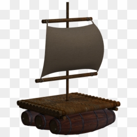 Boat Wooden Raft Transparent Background, HD Png Download - sail png