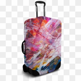 Luggage Cover/suitcase Cover - Art Suitcase, HD Png Download - cover png