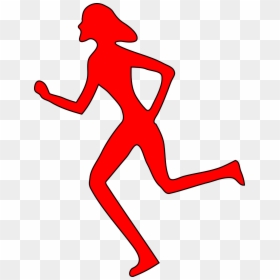 Woman Running Clip Art, HD Png Download - runner silhouette png