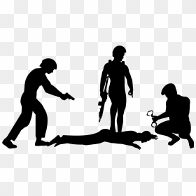 Big Image - Arrest Silhouette, HD Png Download - runner silhouette png