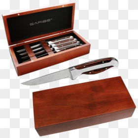 Sarge Steak Knife Set, HD Png Download - box cutter png