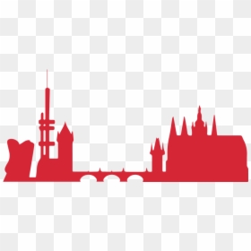 Prague - Prague Panorama Vector, HD Png Download - runner silhouette png