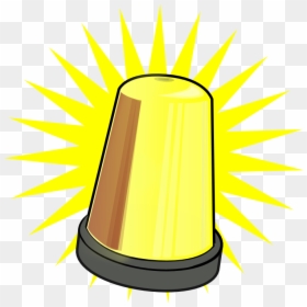 Yellow Flashing Light Clipart , Png Download - Yellow Signal Light Png, Transparent Png - flashlight beam png