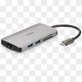 Dub M810 8 In 1 Usb C Hub With Hdmi/ethernet/card Reader/power - Usb Cable, HD Png Download - hdmi png