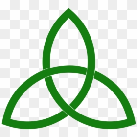 Green Line Triquetra Vector Clip Art - Triquetra Png, Transparent Png - green starburst png