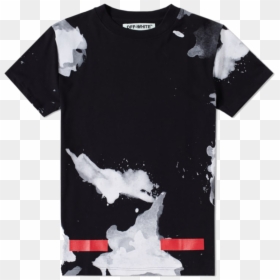 Off White Liquid Spots Tee, HD Png Download - white liquid png