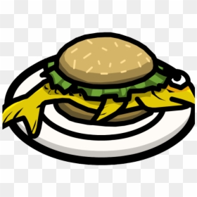 Clipart Fish Sandwich Black And White, HD Png Download - sandwich clipart png