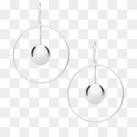 Circle Metallic Earrings - Earrings, HD Png Download - metallic circle png