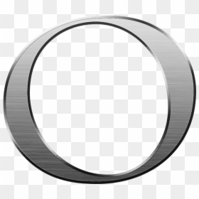Letter O Silver Png, Transparent Png - metallic circle png