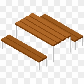 Table Clipart Transparent - Picnic Table Png Clipart, Png Download - white wood png