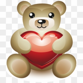 Bear Cartoon Drawing - Imagenes De Dibujos Oso De Amor, HD Png Download - cartoon teddy bear png