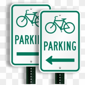 Aluminum Clip Signage Clip - Bike Parking Sign, HD Png Download - parking sign png