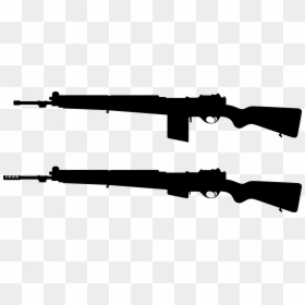 Fn49rifle Silhouette Png - Ww1 Rifle Silhouette, Transparent Png - military silhouette png