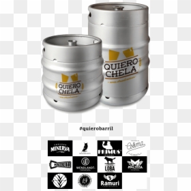 Cerveza De Barril Quiero Chela - Beer Keg 15l, HD Png Download - cubeta de cerveza png