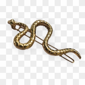Image Of Gold Snake Hair Clip - Python, HD Png Download - hair clip png