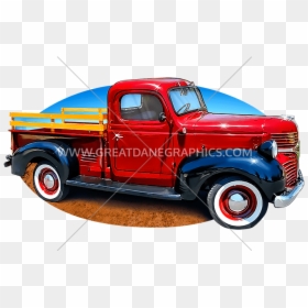 Old Truck Real Png, Transparent Png - red truck png
