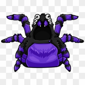 Purple Spider Costume - Club Penguin Spider Costume, HD Png Download - spider cartoon png