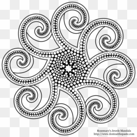 Octopus Tentacles Drawing At Getdrawings - Printable Large Coloring Mandala, HD Png Download - octopus tentacle png