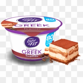 Tiramisu Greek Yogurt - Light And Fit Greek Yogurt Tiramisu, HD Png Download - tiramisu png
