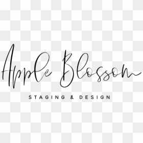 Apple Blossom Staging And Design Logo - Calligraphy, HD Png Download - apple blossom png