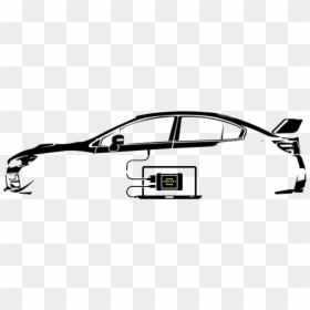 Subaru Drawing Fast Car - Rear-view Mirror, HD Png Download - car illustration png