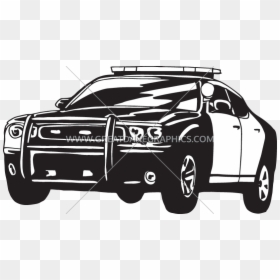 Cop Car Black And White Illustration , Png Download - Cop Car Black And White Illustration, Transparent Png - car illustration png