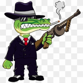 Gator Gangster Mob - Gangster Gator, HD Png Download - angry mob png