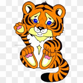 Baby Clipart Tigger - Tiger Cross Stitch Pattern, HD Png Download - saber tooth tiger png