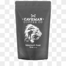 Caveman Coffee Sabertooth Logo, HD Png Download - saber tooth tiger png