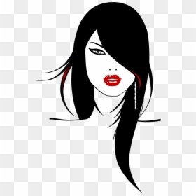 Svg Stock Beauty Vector Woman Side Face - Hot Girl Png Logo, Transparent Png - silueta mujer png