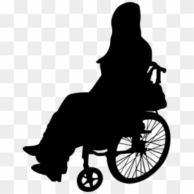 Wheelchair Png - Wheelchair Silhouette Png, Transparent Png - silueta mujer png