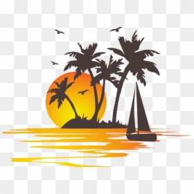 Download Summer Theme Embroidery Cross-stitch Vacation - Summer Theme Transparent Background, HD Png Download - summer background png