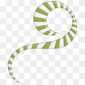 Christmas Green Candy Cane Swirl Clip Art, HD Png Download - green swirl png