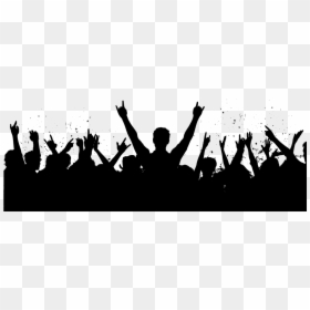 Transparent Crowd Of People Clipart - Crowd Hands Png, Png Download - png silhouette people