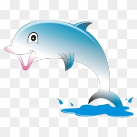 Cartoon Animation Dolphin Transprent Png - Animated Dolphin Images Png, Transparent Png - dolphin clipart png