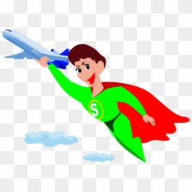 - Gambar Orang Terbang Kartun Clipart , Png Download - Superhero Lifting Clipart, Transparent Png - orang png