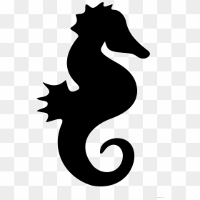 Dolphin Clipart Seahorse - Seahorse Silhouette Svg, HD Png Download - dolphin clipart png