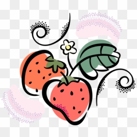 Vector Illustration Of Garden Strawberry Edible Fruit, HD Png Download - strawberry vector png