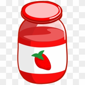 Jelly Strawberry Red Free Photo - Strawberry Jam Clipart, HD Png Download - strawberry vector png