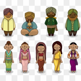 Indians Drawing India Cartoon Royalty-free Free Hq - Untouchables In India Clipart, HD Png Download - orang png