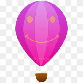 Pink,purple,hot Air Balloon - Hot Air Balloon Clip Art, HD Png Download - purple balloons png