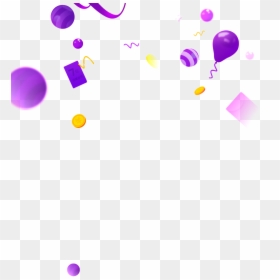 Png Element Material For Purple Balloons - 慶祝 背景, Transparent Png - purple balloons png
