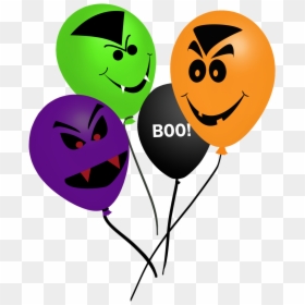 Halloween Ballons Clipart - Smiley, HD Png Download - purple balloons png
