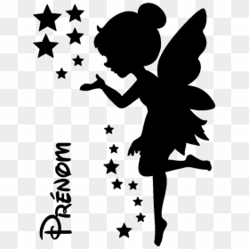 Transparent Varita Magica Png - Free Printable Cutout Fairy Silhouette, Png Download - varita magica png