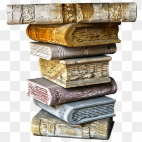 Books, Book Stack, Ceramic, Capital, Stacked, Pillar, - Books Pillar, HD Png Download - stacked books png