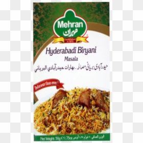 Mehran Recipe Hyderabadi Biryani Masala 50g - Mehran Car Biryani Masala, HD Png Download - biryani png