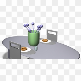 A Table And A Chair - Coffee Table, HD Png Download - desk plant png